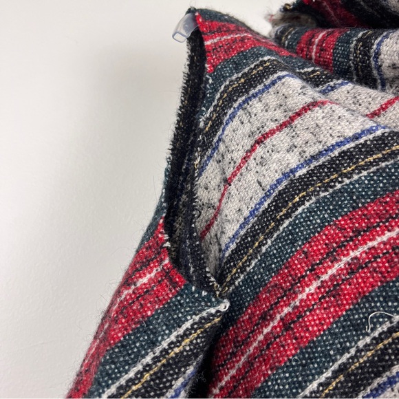 Isabel Marant IDOA Striped Wool Fringe Blanket Shrug Coat - Picture 7 of 7